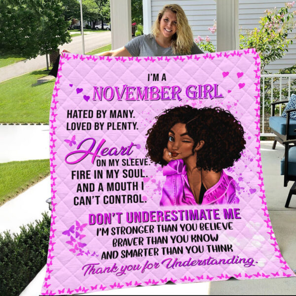 November Girl Like Quilt Blanket HUTD250204