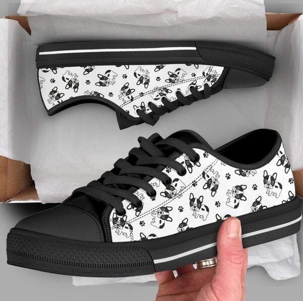 Cute Dog Shoes, Dog Sneakers, Pet Owner Shoes, Cute Shoes Dog Lover Gifts Low Top Converse Style Sneakers For Adults Women & Men
