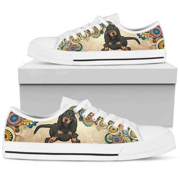Black And Tan Women Sneakers Coonhound Flat Art Converse Gifts Dog Lover Pet Her Sporty, Summer Fashion Casual Shoes