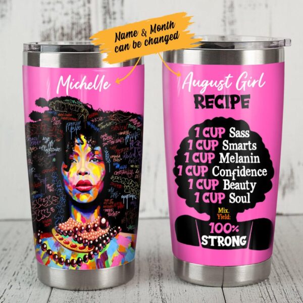 Personalized Bwa Recipe Steel Tumbler