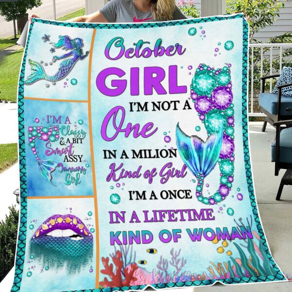 October Girl Fleece Blanket QFMM070310
