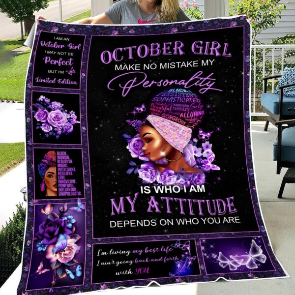 October Girl Fleece Blanket UKDT080310