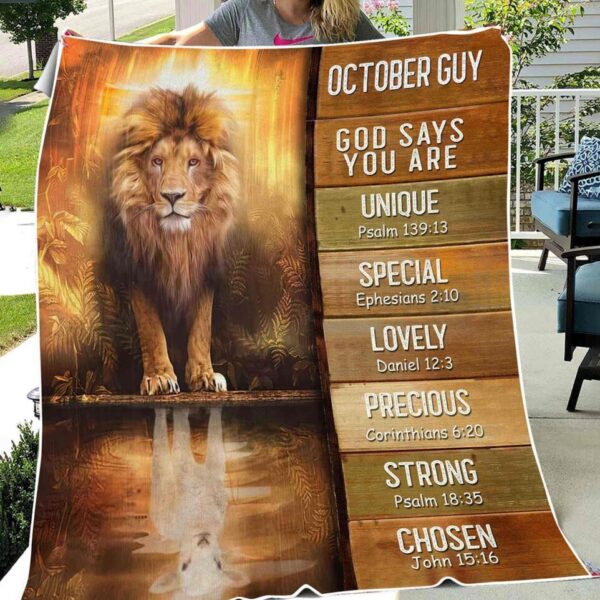 October Guy Fleece Blanket HXMM070310
